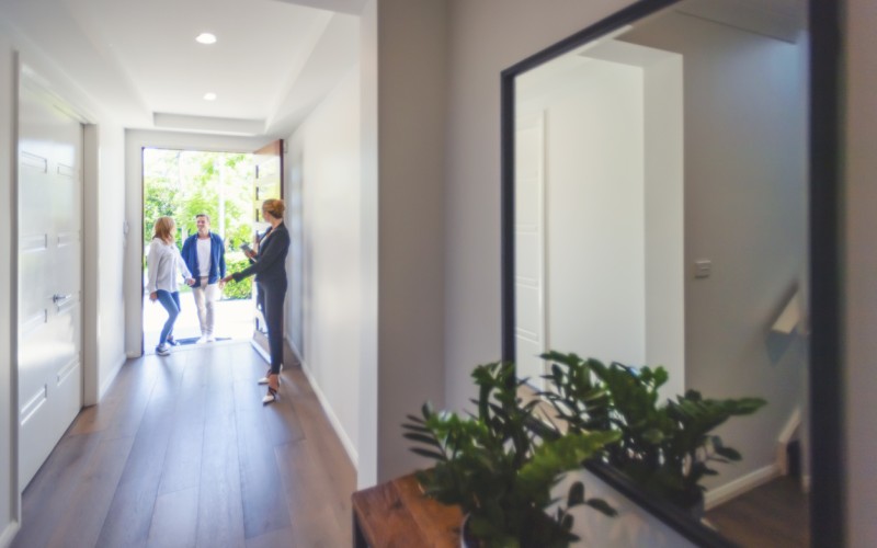 House viewing hallway