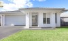 Front photo house with garage and lawn